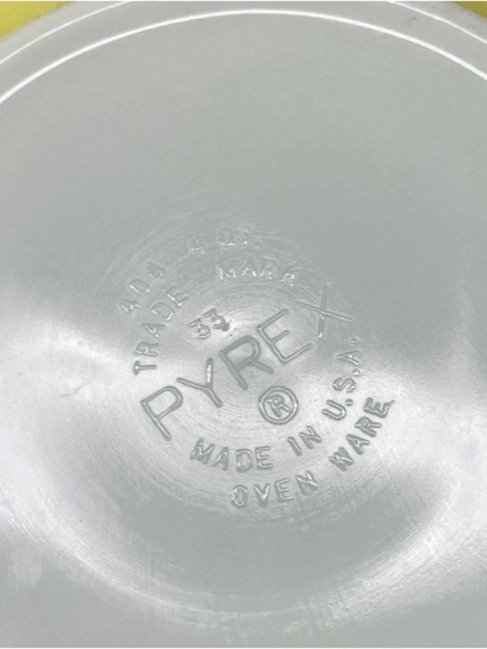 Vintage Pyrex Yellow Mixing Bowl 404